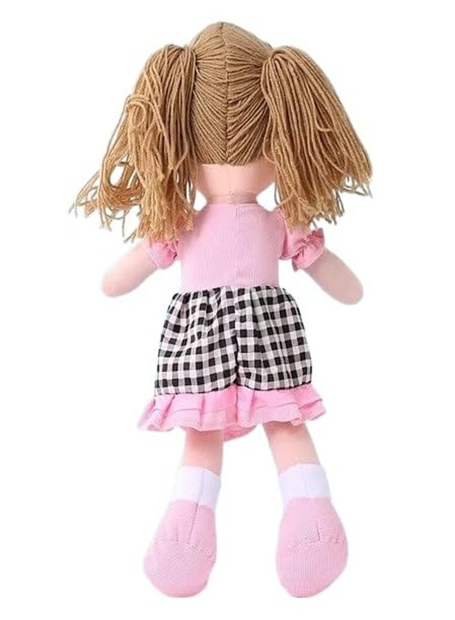 STRIDERS دمية سترايدرز جورليز، دمية سكارليت القماشية مقاس 20 بوصة بفستان وردي منقوش، دمية قماشية ناعمة رائعة للأطفال - Image 4